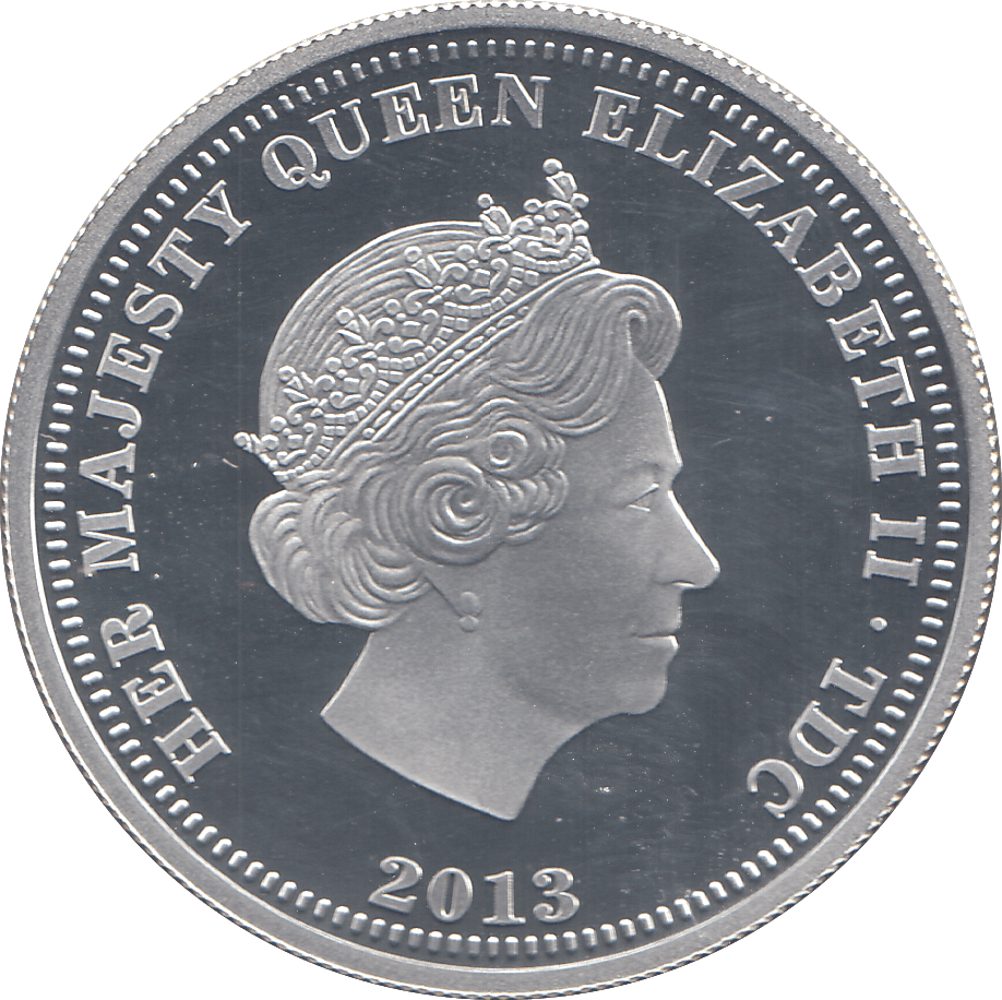 2013 SILVER CROWN ( PROOF ) CORONATION - SILVER WORLD COINS - Cambridgeshire Coins