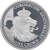 2013 SILVER CROWN ( PROOF ) CORONATION - SILVER WORLD COINS - Cambridgeshire Coins