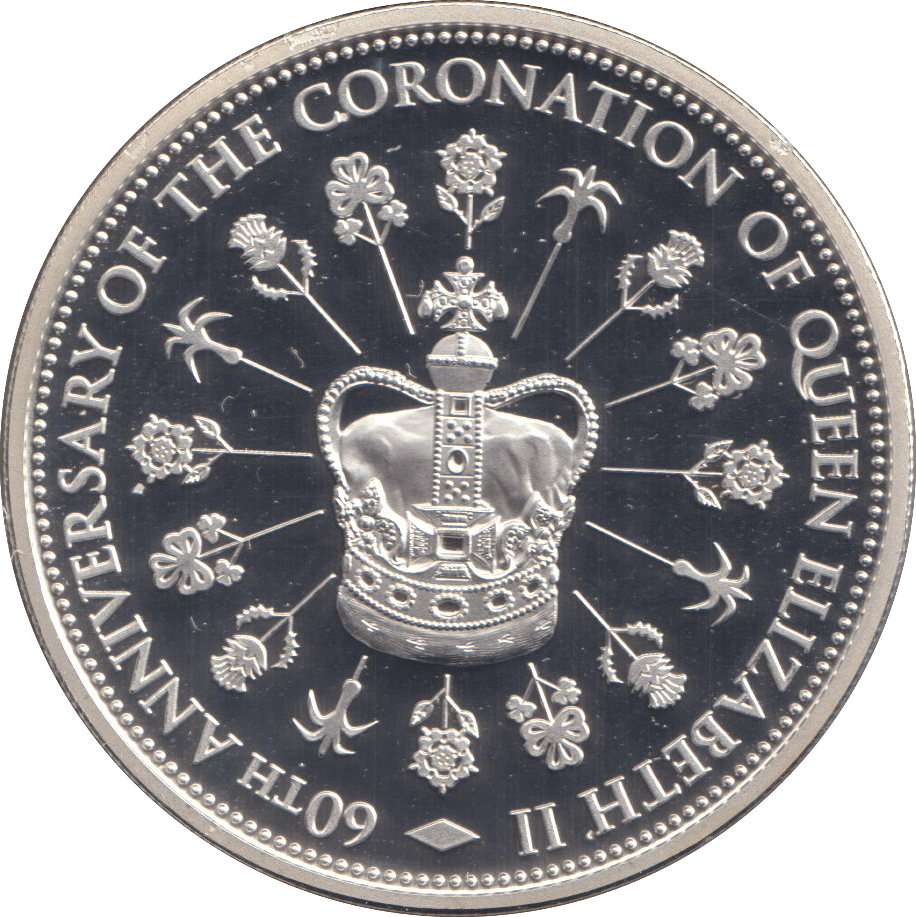 2013 SILVER CROWN ( PROOF ) CORONATION - SILVER WORLD COINS - Cambridgeshire Coins