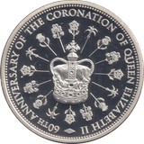2013 SILVER CROWN ( PROOF ) CORONATION - SILVER WORLD COINS - Cambridgeshire Coins