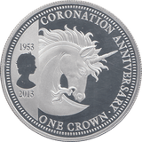 2013 SILVER CROWN ( PROOF ) CORONATION - SILVER WORLD COINS - Cambridgeshire Coins