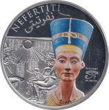 2013 SILVER PLATED 5 DOLLARS NEFERTITI HISTORY OF EGYPT - WORLD COINS - Cambridgeshire Coins