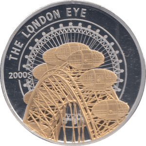 2013 SILVER PLATED MEDALLION ICONS OF A NATION THE LONDON EYE - MEDALS & MEDALLIONS - Cambridgeshire Coins