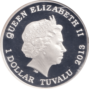 2013 SILVER PROOF 1 DOLLAR TUVALU FAMILY - SILVER WORLD COINS - Cambridgeshire Coins