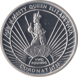 2013 SILVER PROOF £2 LIFETIME OF SERVICE CORONATION SOUTH GEORGIA AND SOUTH SANDWICH ISLANDS - SILVER WORLD COINS - Cambridgeshire Coins