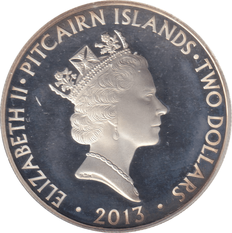 2013 SILVER PROOF $2 PITCAIRN - WORLD COINS - Cambridgeshire Coins