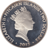 2013 SILVER PROOF $2 PITCAIRN - WORLD COINS - Cambridgeshire Coins