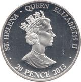 2013 SILVER PROOF 20 PENCE CORONATION OF THE QUEEN - WORLD COINS - Cambridgeshire Coins