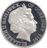 2013 SILVER PROOF £5 THE DAMBUSTERS BAILIWICK OF GUERNSEY - SILVER WORLD COINS - Cambridgeshire Coins