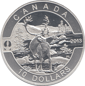 2013 SILVER PROOF CANADA 10 DOLLAR - SILVER WORLD COINS - Cambridgeshire Coins