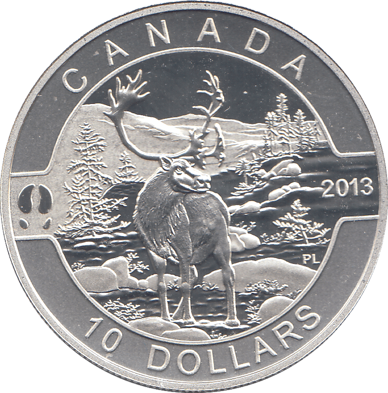 2013 SILVER PROOF CANADA 10 DOLLAR - SILVER WORLD COINS - Cambridgeshire Coins