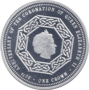 2013 SILVER PROOF CROWN 60TH ANNIVERSARY - SILVER WORLD COINS - Cambridgeshire Coins