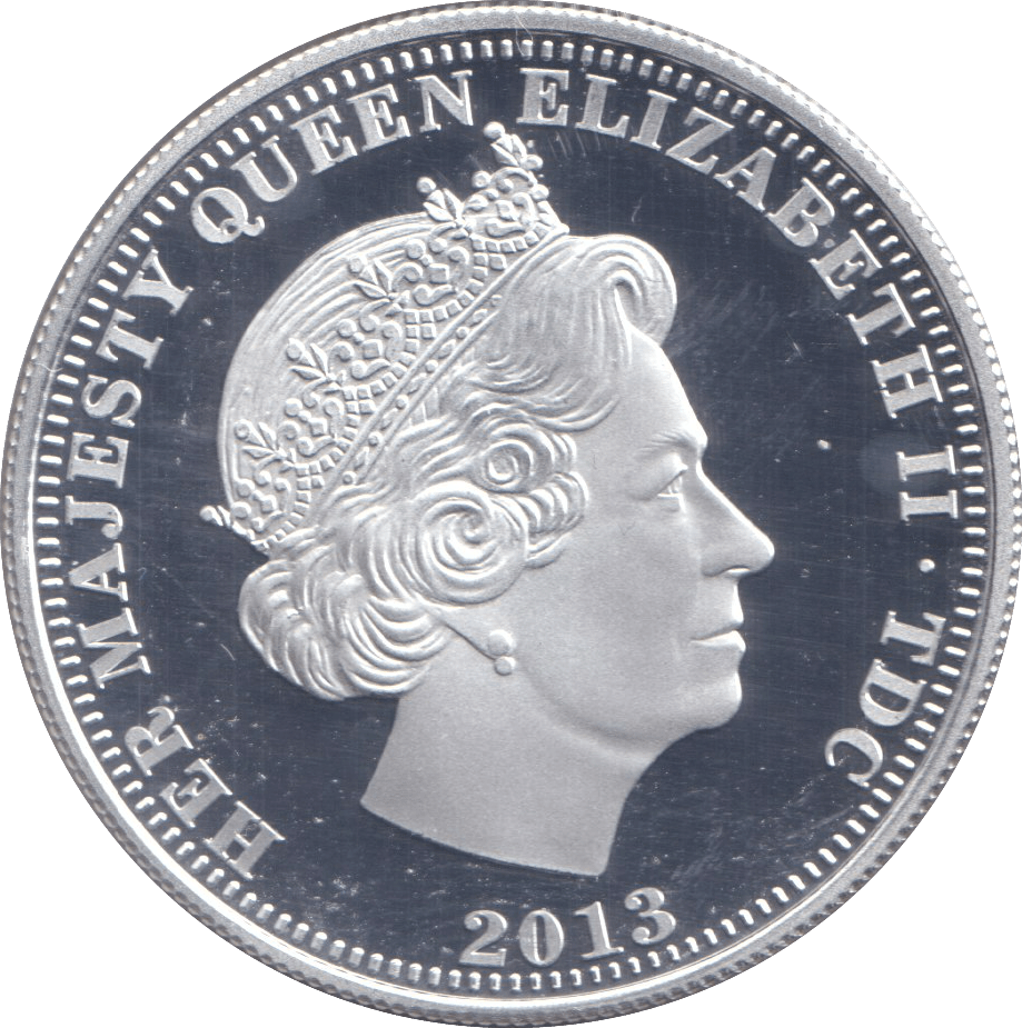 2013 SILVER PROOF CROWN 60TH ANNIVERSARY - SILVER WORLD COINS - Cambridgeshire Coins