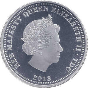 2013 SILVER PROOF CROWN 60TH ANNIVERSARY - SILVER WORLD COINS - Cambridgeshire Coins