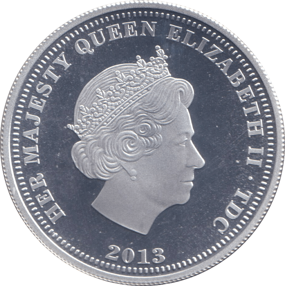 2013 SILVER PROOF CROWN 60TH ANNIVERSARY - SILVER WORLD COINS - Cambridgeshire Coins