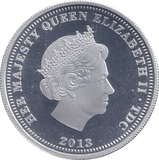 2013 SILVER PROOF CROWN 60TH ANNIVERSARY - SILVER WORLD COINS - Cambridgeshire Coins