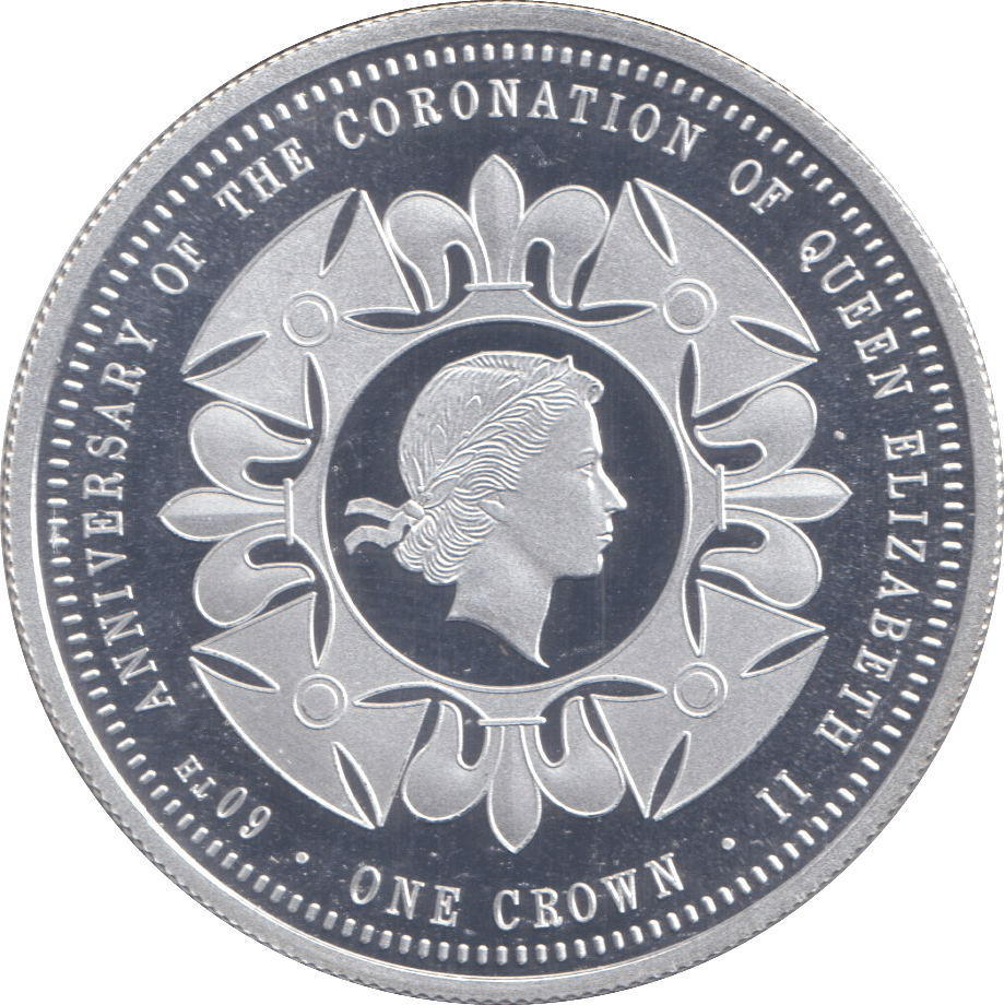 2013 SILVER PROOF CROWN 60TH ANNIVERSARY - SILVER WORLD COINS - Cambridgeshire Coins