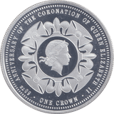 2013 SILVER PROOF CROWN 60TH ANNIVERSARY - SILVER WORLD COINS - Cambridgeshire Coins