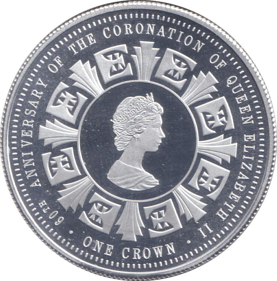 2013 SILVER PROOF CROWN 60TH ANNIVERSARY - SILVER WORLD COINS - Cambridgeshire Coins