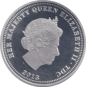 2013 SILVER PROOF CROWN ANNIVERSARY OF THE CORONATION OF QUEEN ELIZABETH - SILVER WORLD COINS - Cambridgeshire Coins