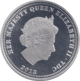 2013 SILVER PROOF CROWN ANNIVERSARY OF THE CORONATION OF QUEEN ELIZABETH - SILVER WORLD COINS - Cambridgeshire Coins