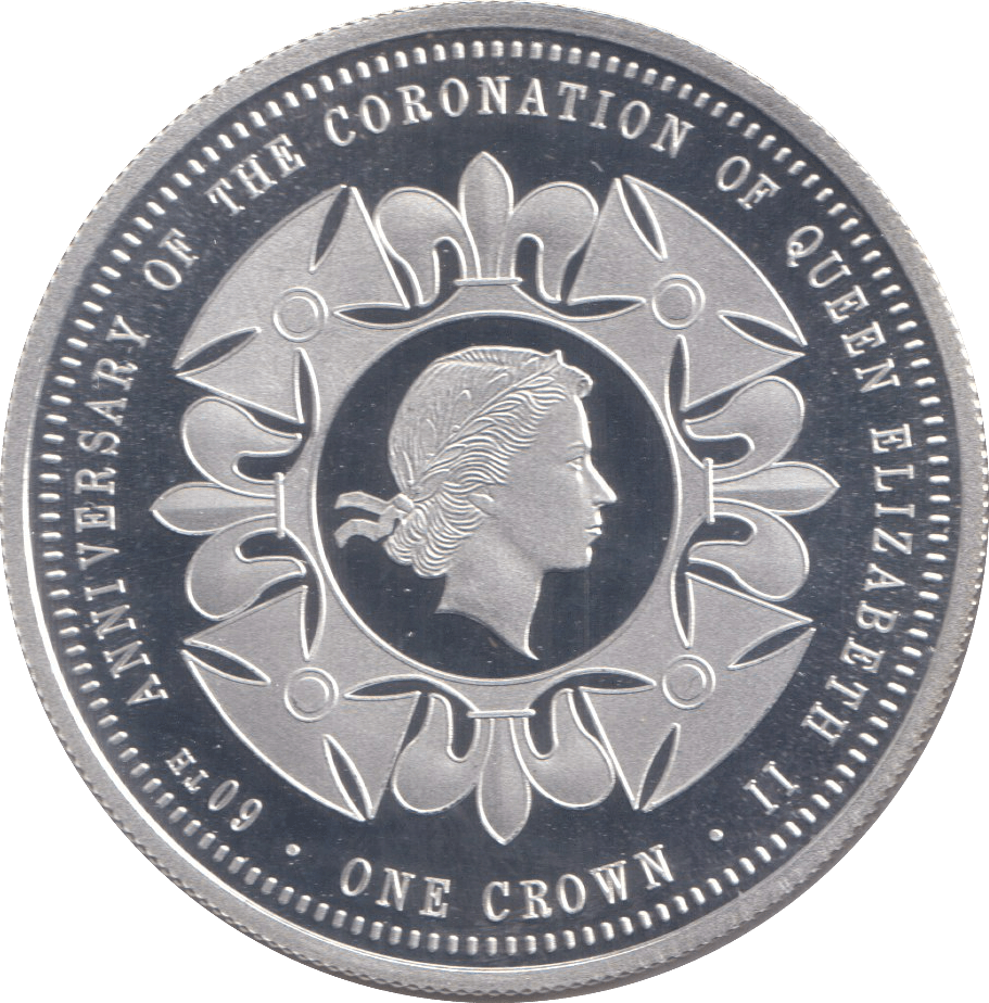 2013 SILVER PROOF CROWN ANNIVERSARY OF THE CORONATION OF QUEEN ELIZABETH - SILVER WORLD COINS - Cambridgeshire Coins