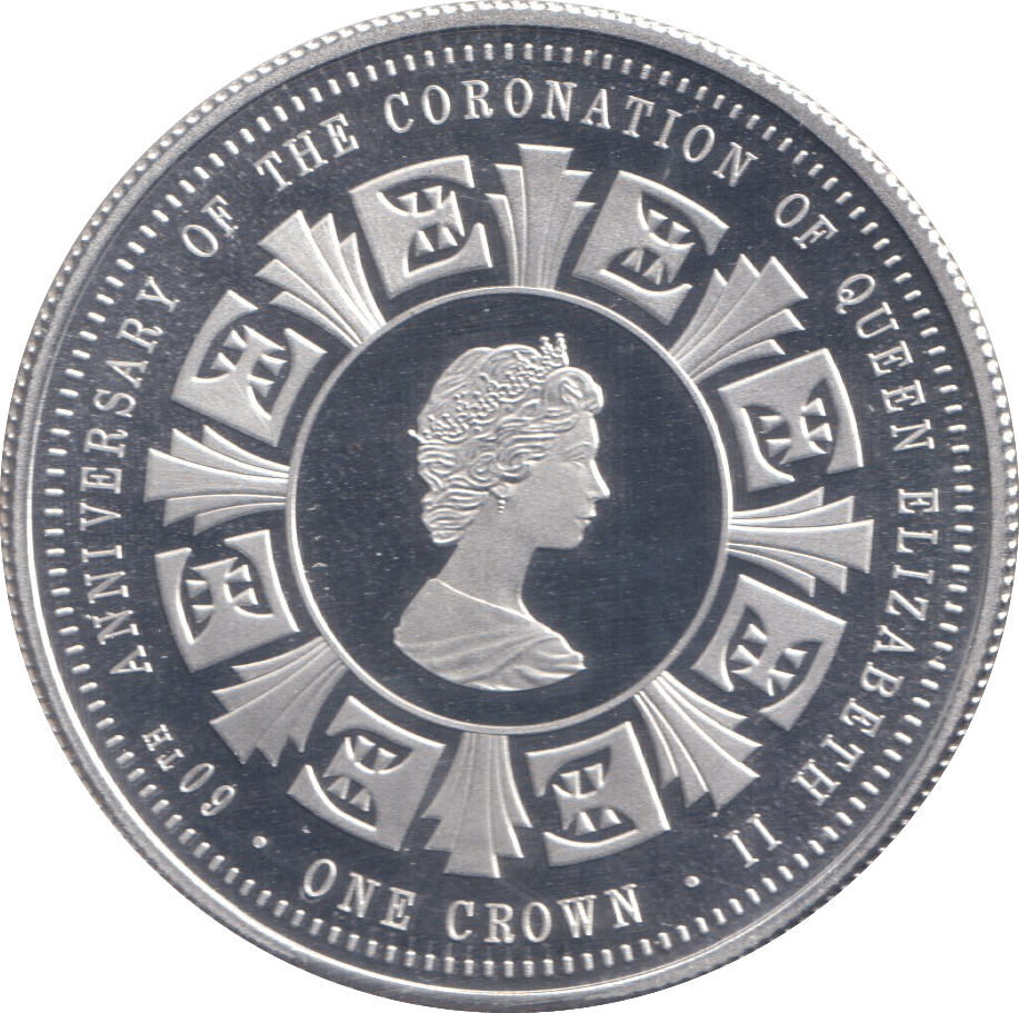 2013 SILVER PROOF CROWN ANNIVERSARY OF THE CORONATION OF QUEEN ELIZABETH - SILVER WORLD COINS - Cambridgeshire Coins