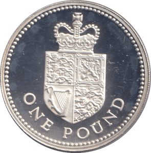 2013 SILVER PROOF CROWNED SHIELD ONE POUND - £1 Silver Proof - Cambridgeshire Coins