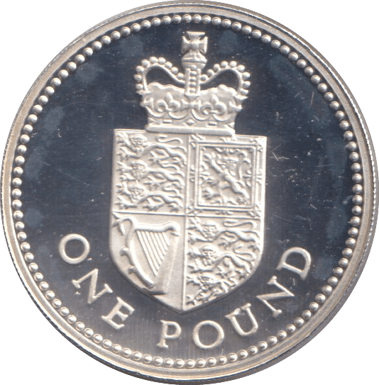 2013 SILVER PROOF CROWNED SHIELD ONE POUND - £1 Silver Proof - Cambridgeshire Coins
