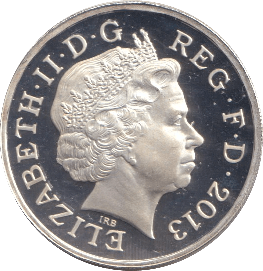 2013 SILVER PROOF CROWNED SHIELD ONE POUND - £1 Silver Proof - Cambridgeshire Coins