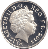 2013 SILVER PROOF CROWNED SHIELD ONE POUND - £1 Silver Proof - Cambridgeshire Coins