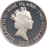 2013 SILVER PROOF FIVE DOLLARS NIUE ISLAND - SILVER WORLD COINS - Cambridgeshire Coins
