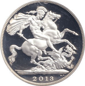 2013 SILVER PROOF FIVE POUND - SILVER WORLD COINS - Cambridgeshire Coins