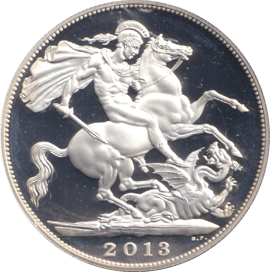 2013 SILVER PROOF FIVE POUND - SILVER WORLD COINS - Cambridgeshire Coins