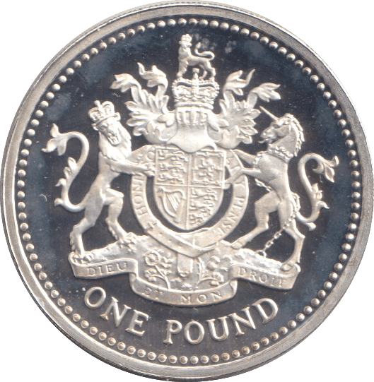 2013 SILVER PROOF ROYAL ARMS ONE POUND - £1 Silver Proof - Cambridgeshire Coins