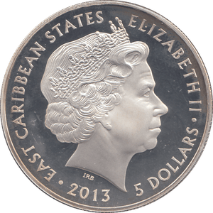2013 SILVER PROOF TEN DOLLAR EAST CARIBBEAN STATES - SILVER WORLD COINS - Cambridgeshire Coins