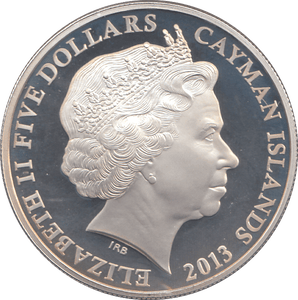 2013 SILVER PROOF TEN DOLLARS CAYMAN ISLANDS - SILVER WORLD COINS - Cambridgeshire Coins