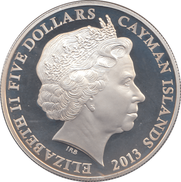 2013 SILVER PROOF TEN DOLLARS CAYMAN ISLANDS - SILVER WORLD COINS - Cambridgeshire Coins