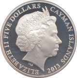 2013 SILVER PROOF TEN DOLLARS CAYMAN ISLANDS - SILVER WORLD COINS - Cambridgeshire Coins