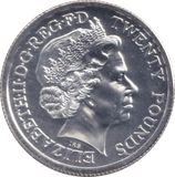 2013 SILVER TWENTY POUNDS ( BU ) 1 - SILVER WORLD COINS - Cambridgeshire Coins