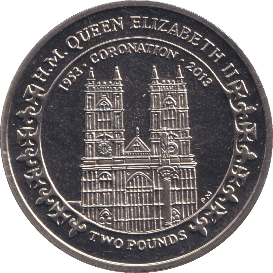 2013 TWO POUNDS CORONATION BRITISH INDIAN OCEAN TERRITORY - WORLD COINS - Cambridgeshire Coins