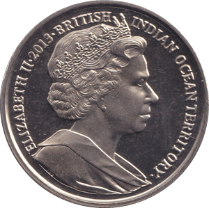 2013 TWO POUNDS CORONATION BRITISH INDIAN OCEAN TERRITORY - WORLD COINS - Cambridgeshire Coins