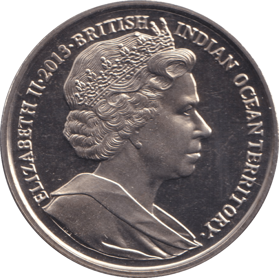 2013 TWO POUNDS CORONATION BRITISH INDIAN OCEAN TERRITORY - WORLD COINS - Cambridgeshire Coins