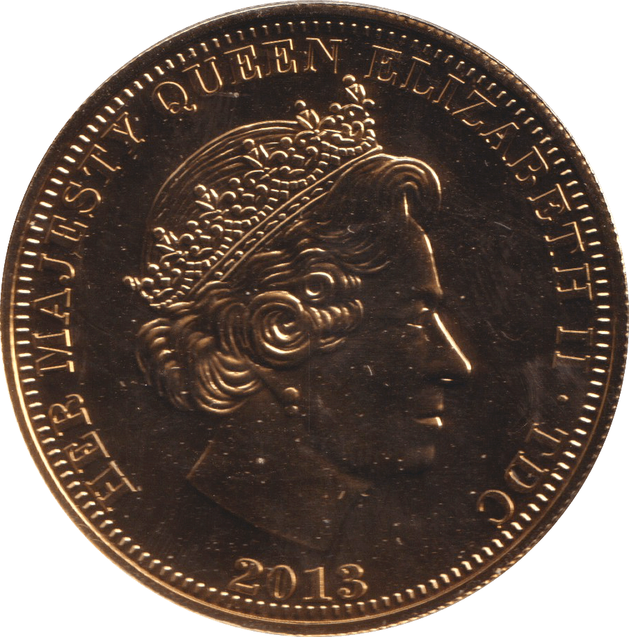 2013 WILLIAM AND CATHERINE COMMEMORATIVE CROWN TRISTAN DA CUNHA - MEDALS & MEDALLIONS - Cambridgeshire Coins