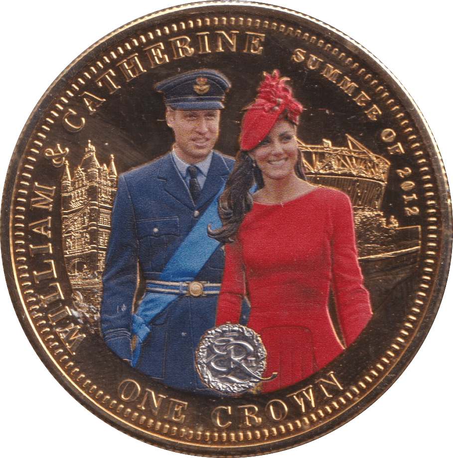 2013 WILLIAM AND CATHERINE COMMEMORATIVE CROWN - MEDALS & MEDALLIONS - Cambridgeshire Coins