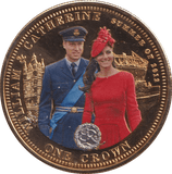 2013 WILLIAM AND CATHERINE COMMEMORATIVE CROWN - MEDALS & MEDALLIONS - Cambridgeshire Coins