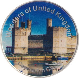 2013 WONDERS OF THE WORLD CAERNARFON CASTLE MEDALLION - MEDALS & MEDALLIONS - Cambridgeshire Coins