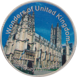 2013 WONDERS OF THE WORLD CANTERBURY CATHEDRAL MEDALLION - MEDALS & MEDALLIONS - Cambridgeshire Coins