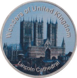 2013 WONDERS OF THE WORLD LINCOLN CATHEDRAL MEDALLION - WORLD COINS - Cambridgeshire Coins