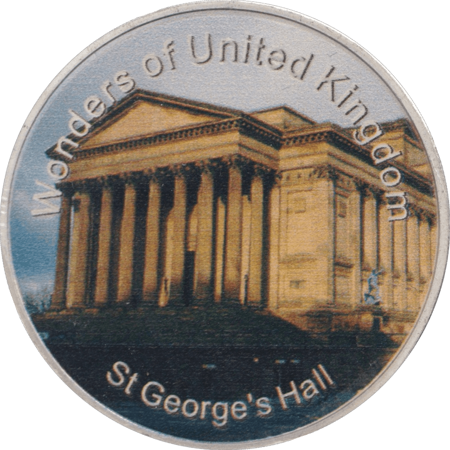 2013 WONDERS OF THE WORLD ST GEORGE HALL MEDALLION - WORLD COINS - Cambridgeshire Coins